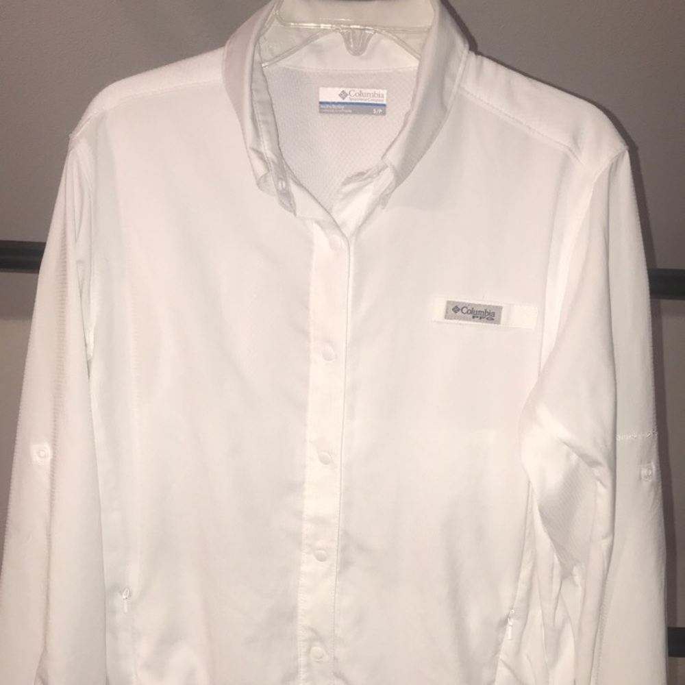 White Columbia button up